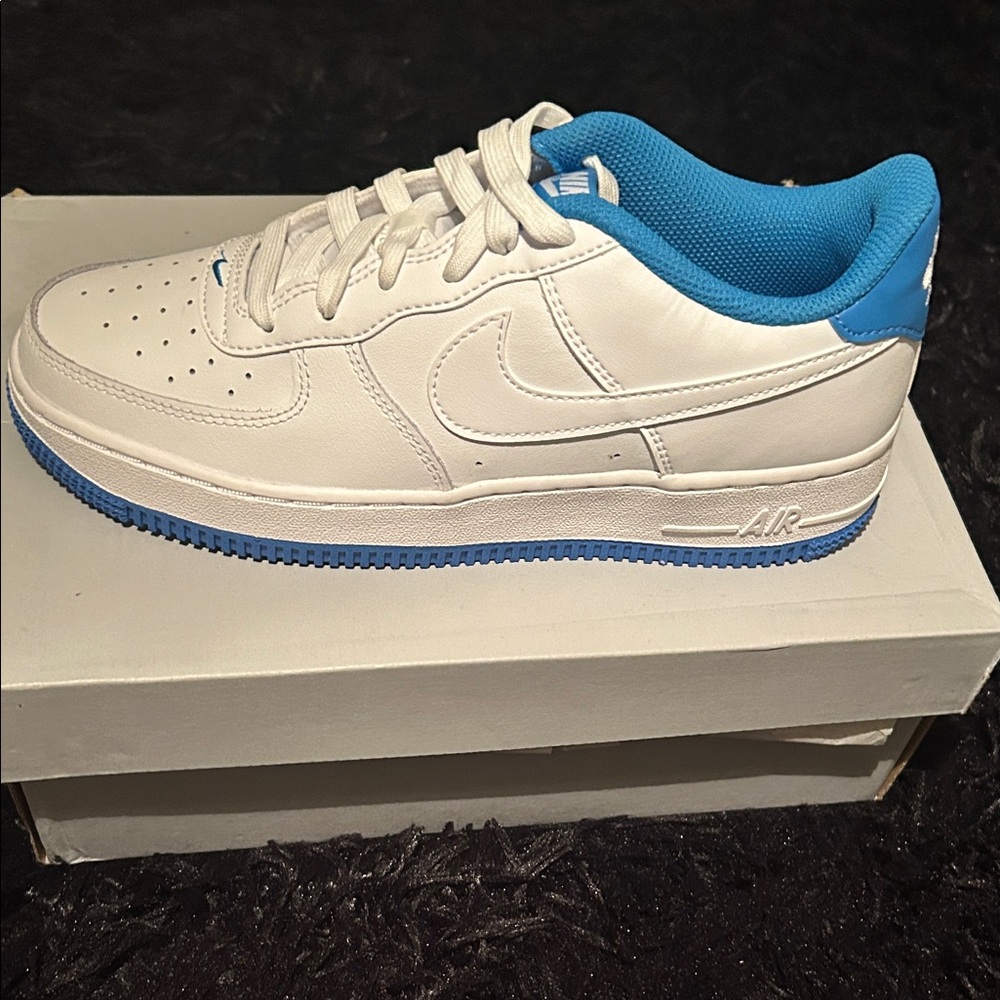 Nike Air Force 1 ESS (GS) White and Blue